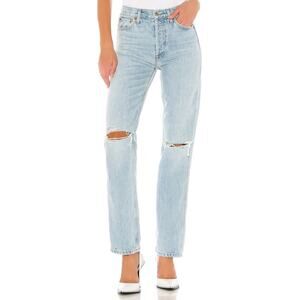 RE/DONE Originals High Rise Loose Jeans Bleach Destroy - 26